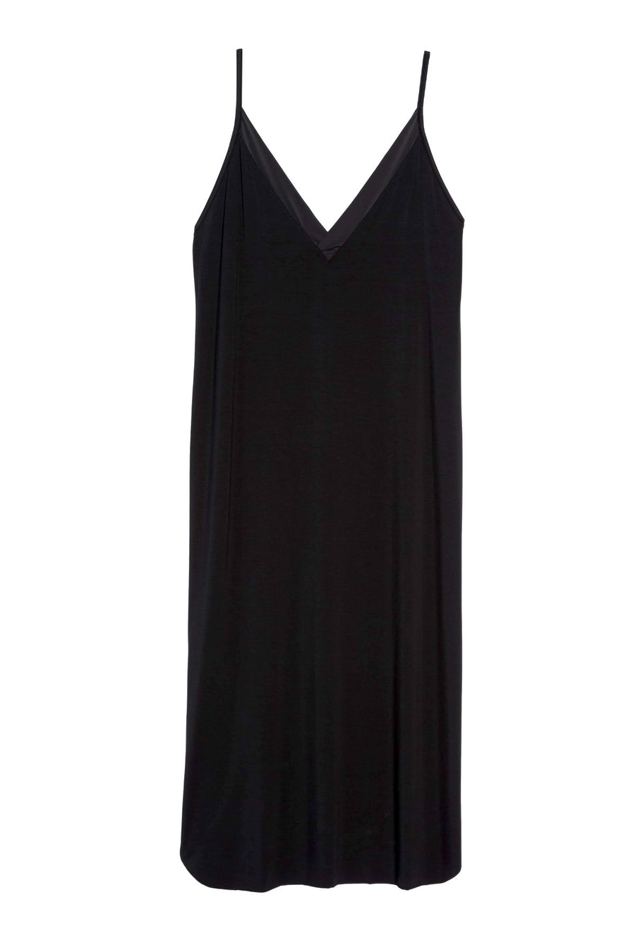 Commando Midnight-Black Butter/Satin Chemise