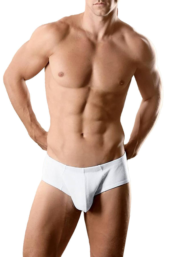 Contour White Rib Basic Brief