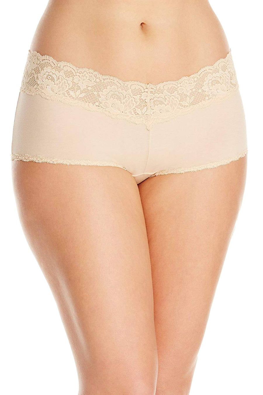 Cosabella Blush-Nude Never-Say-Never Extended Boyshort