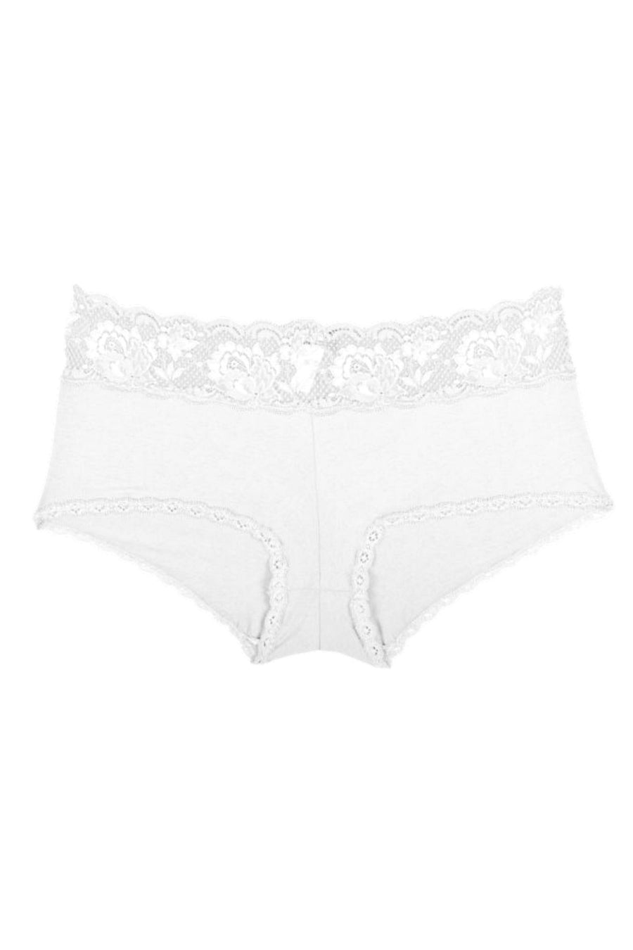 Cosabella White Never-Say-Never Extended Boyshort