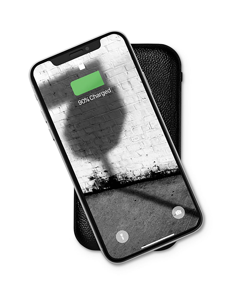 Courant Carry Leather Wireless Charger Black