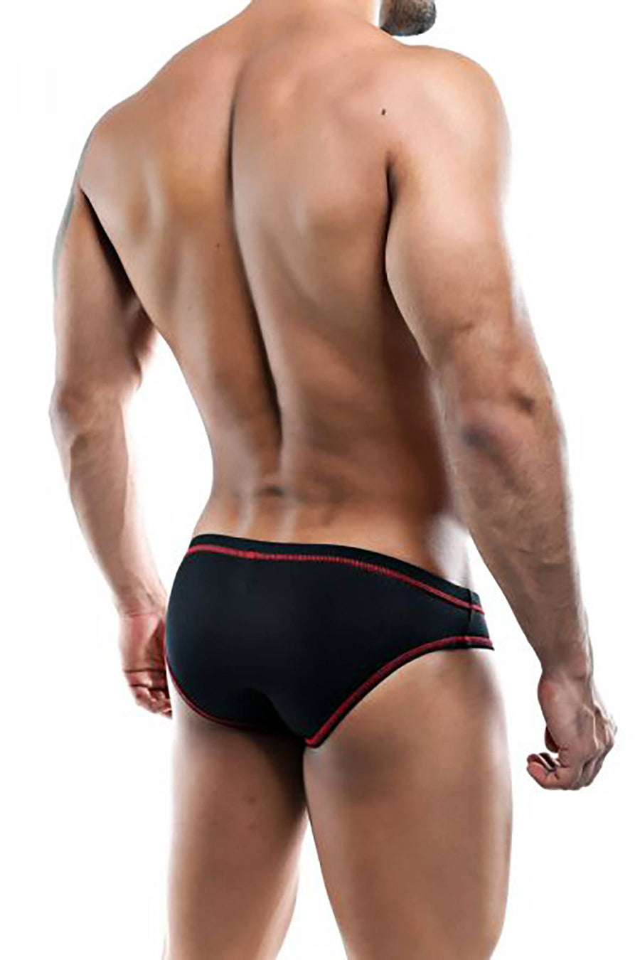 Cover Male Black Sleek Nylon Brief
