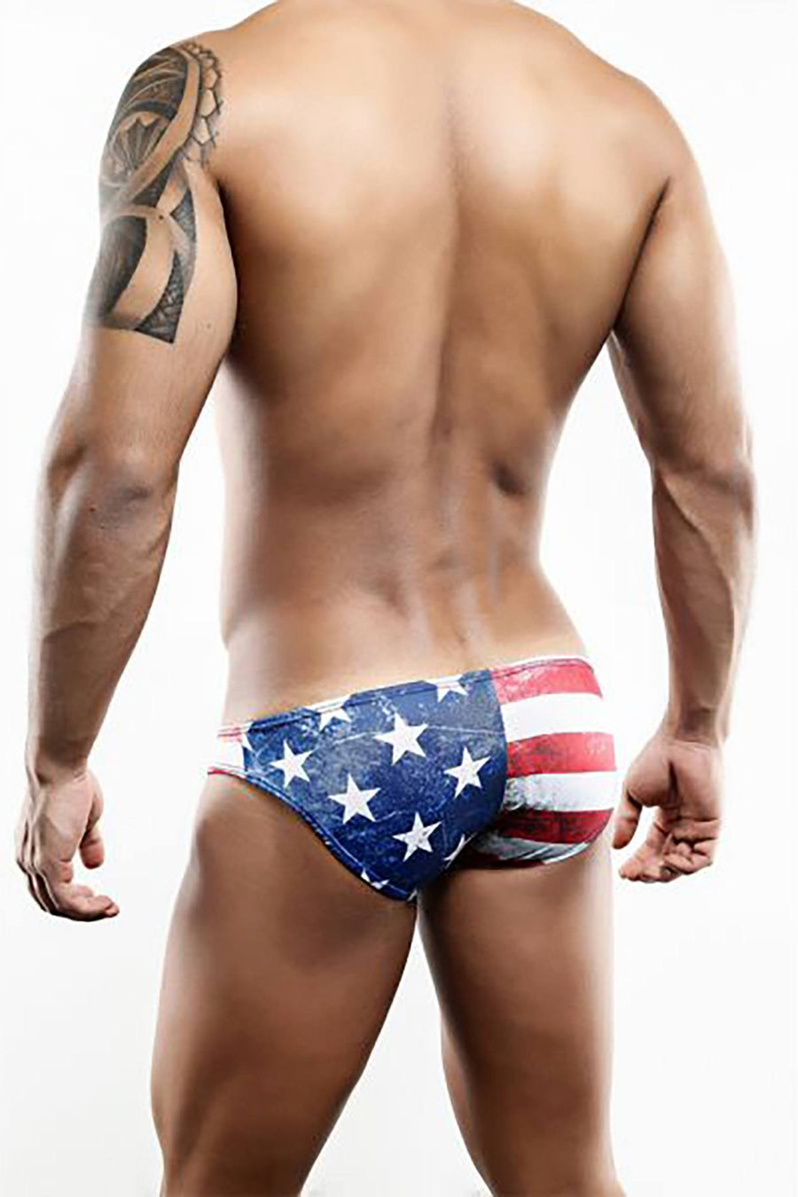 Cover Male Printed USA Flag Bikini Brief