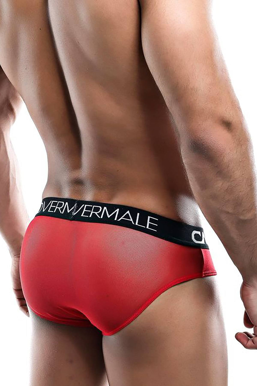 Cover Male Red Mesh Brief