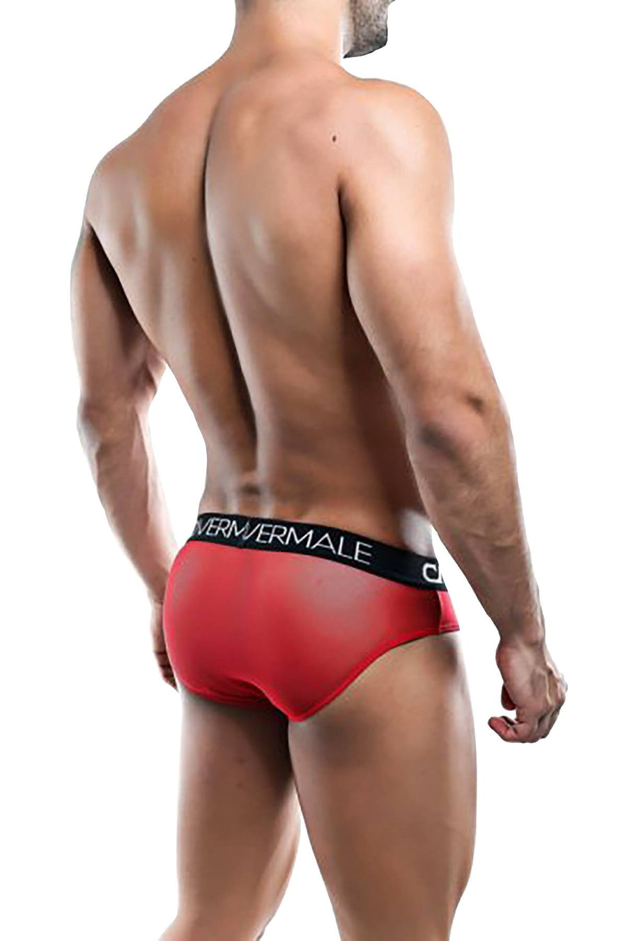 Cover Male Red Mesh Brief