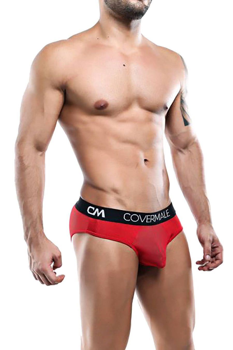 Cover Male Red Mesh Brief