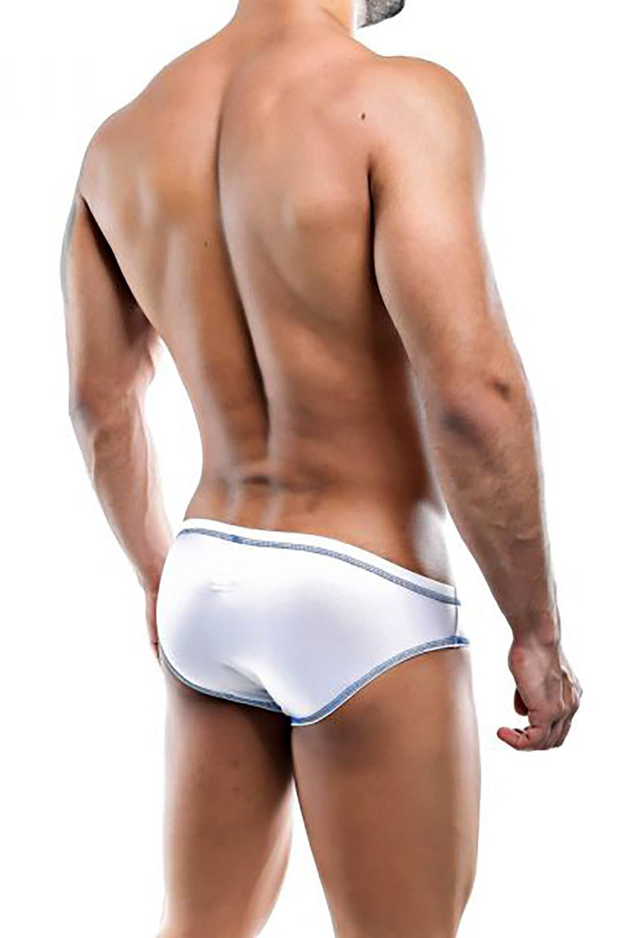 Cover Male White Sleek Nylon Brief