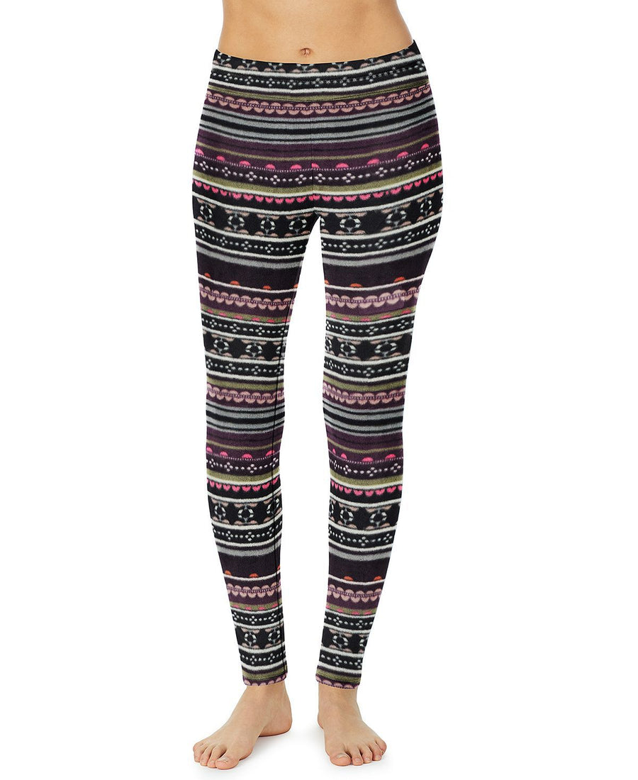Cuddl Duds Fleecewear With Stretch Leggings Purple Fairisle