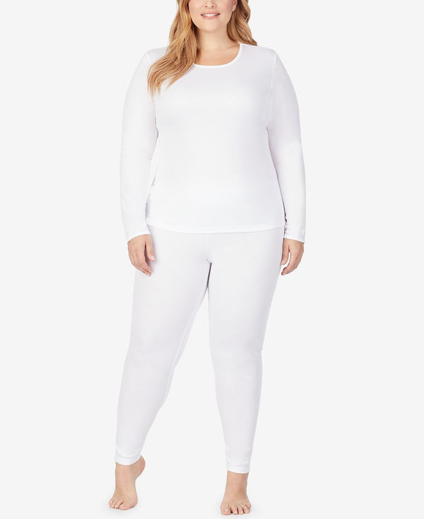 Cuddl Duds Plus Climatesmart Leggings White