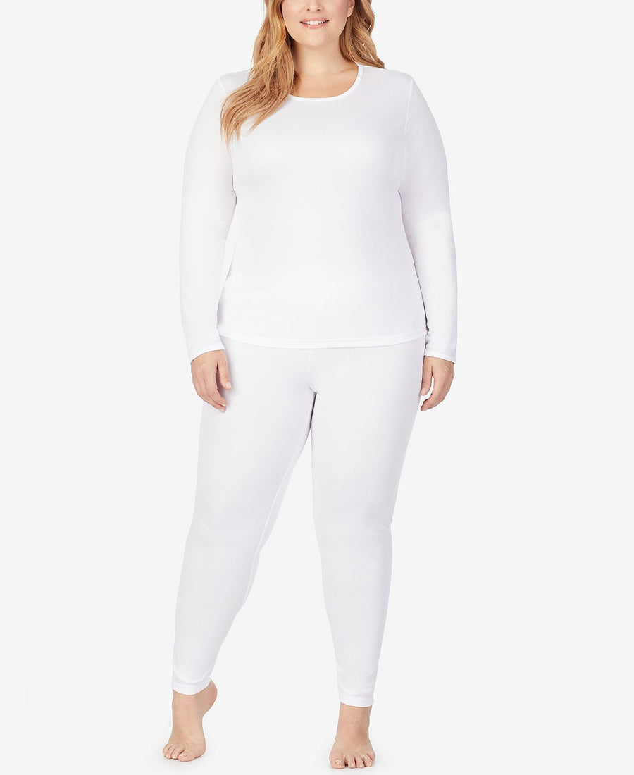 Cuddl Duds Plus Climatesmart Leggings White