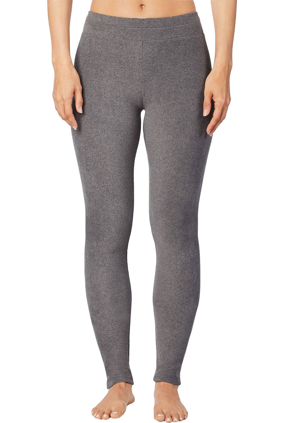 CuddlDuds Heather-Charcoal Fleecewear with Stretch Warm-Layer Legging