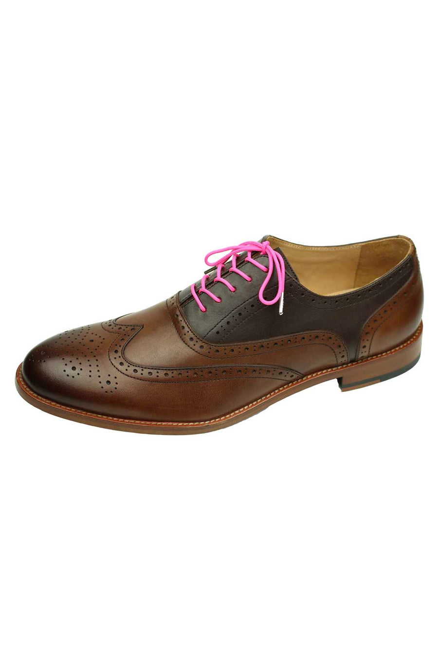 DIBI Bright-Pink Dress Shoelaces w/ Silver Aglets