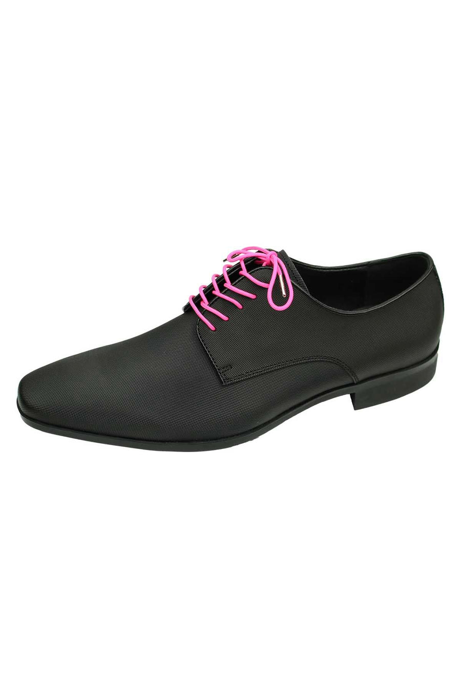 DIBI Bright-Pink Dress Shoelaces w/ Silver Aglets