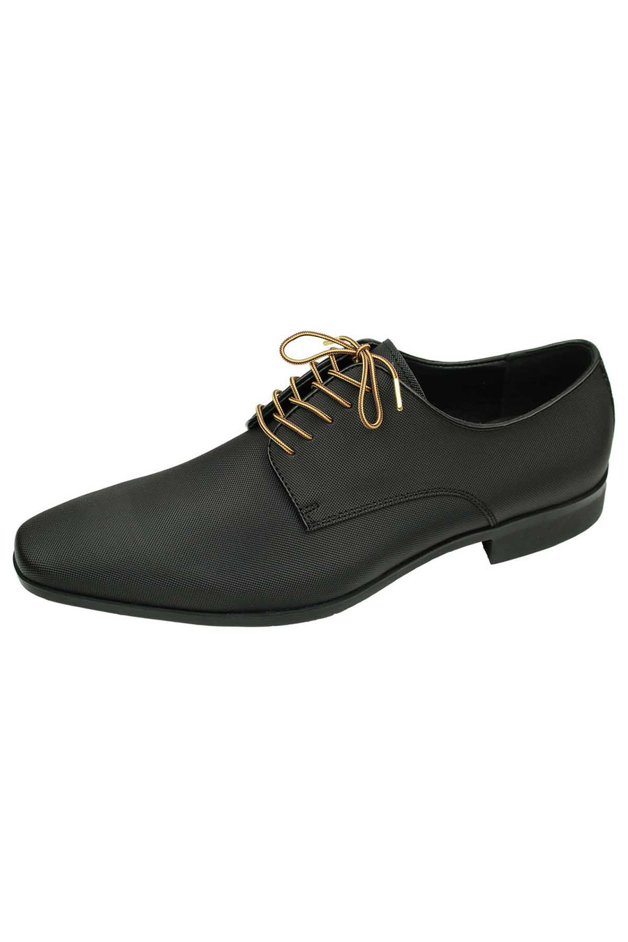 DIBI Burgundy/Gold Striped Dress Shoelaces w/ Gold Aglets