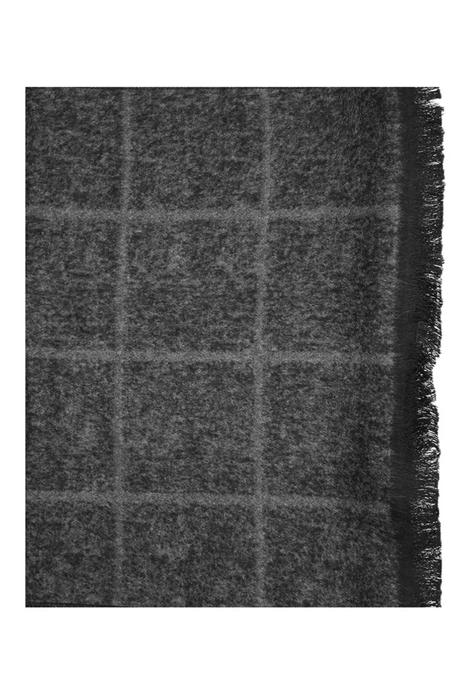 DIBI Charcoal Heather Plaid Scarf
