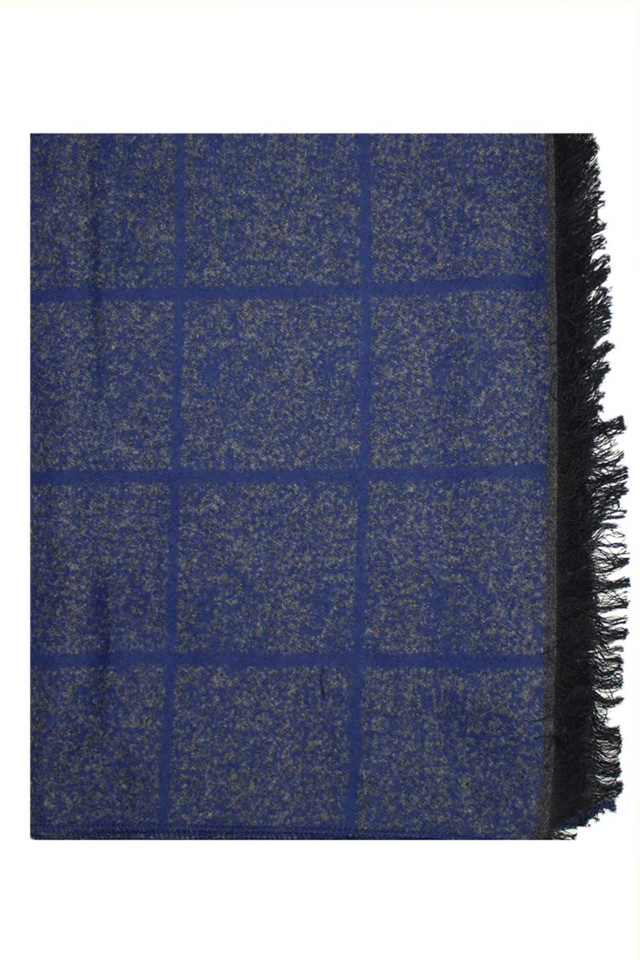 DIBI Navy & Grey Heather Plaid Scarf