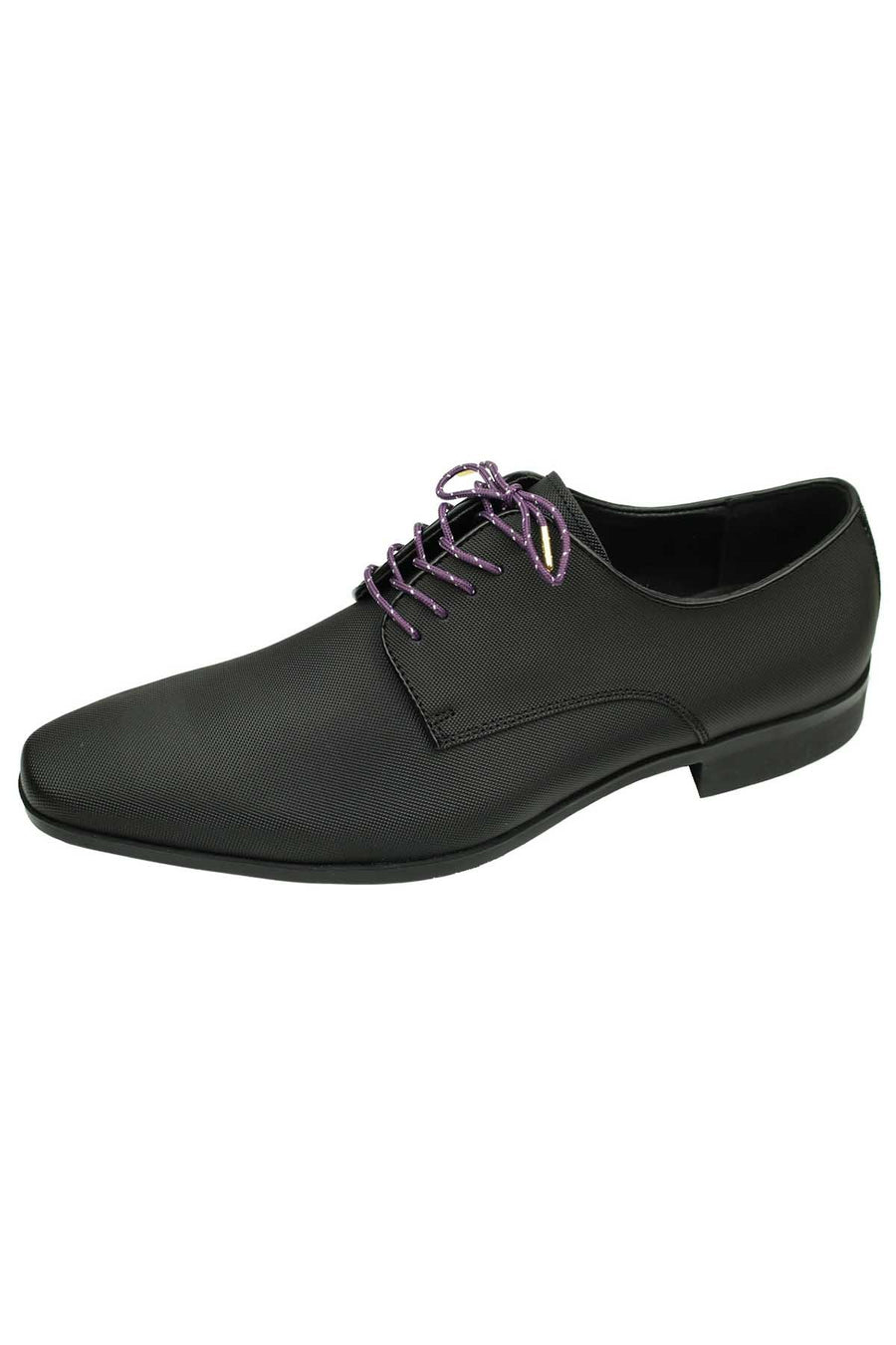 DIBI Plum Polkadot Dress Shoelaces w/ Gold Aglets