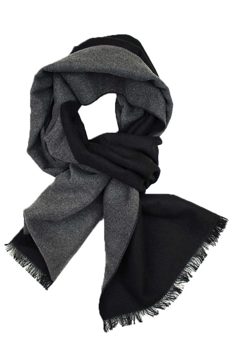 DIBI Solid Black & Grey Scarf