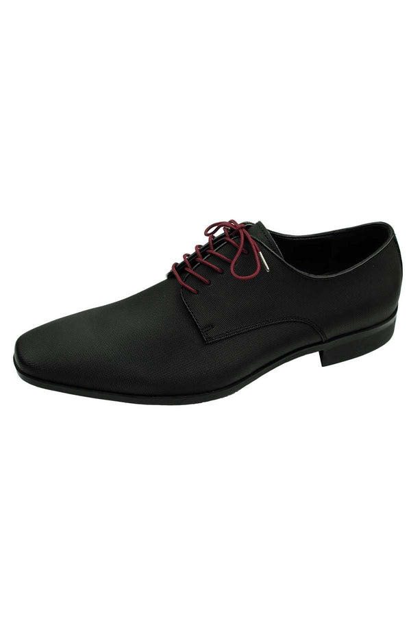 DIBI Solid Burgundy Dress Shoelaces w/ Silver Aglets