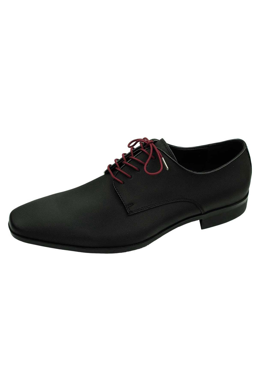 DIBI Solid Burgundy Dress Shoelaces w/ Silver Aglets