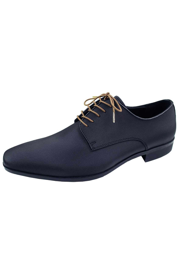 DIBI Solid Light-Brown Dress Shoelaces w/ Gold Aglets