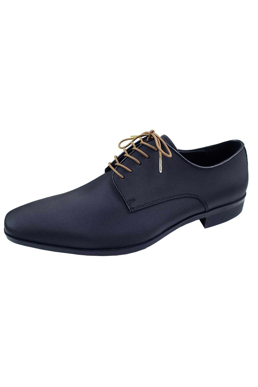 DIBI Solid Light-Brown Dress Shoelaces w/ Gold Aglets