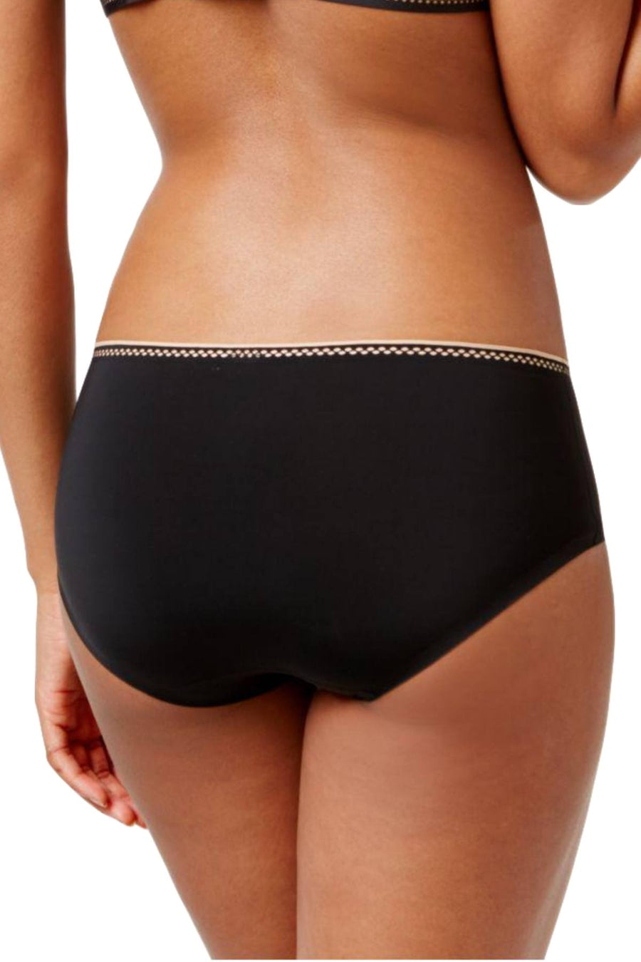 DKNY Black/Light-Glow Fusion Skyline Dotted-Trim Hipster