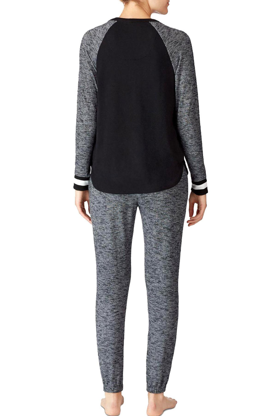 DKNY Black Novel Raglan Top / Jogger Pant Pajama Set