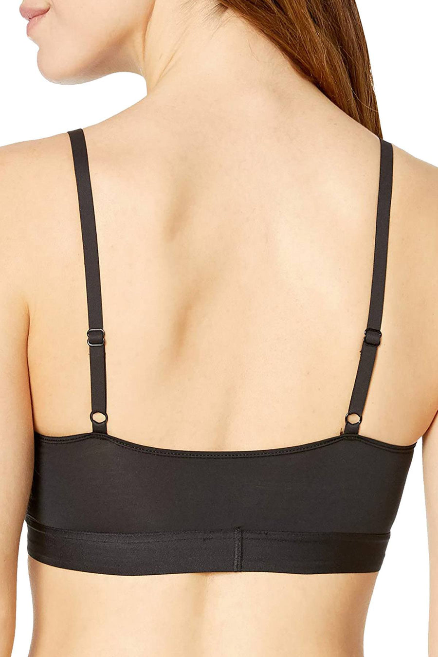 DKNY Black/White Logo Scoop Wirefree Bralette