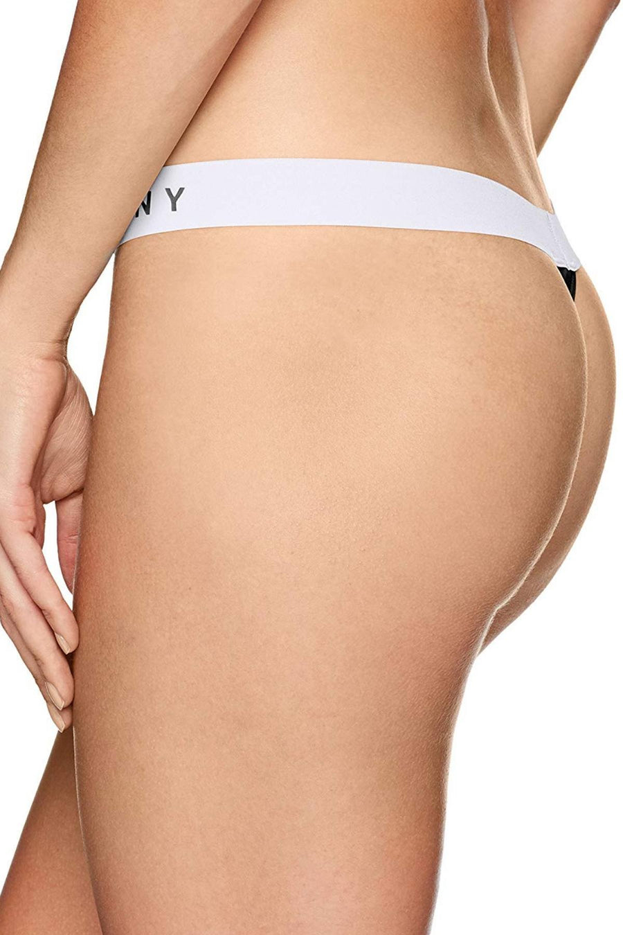 DKNY Black/White Logo Thong