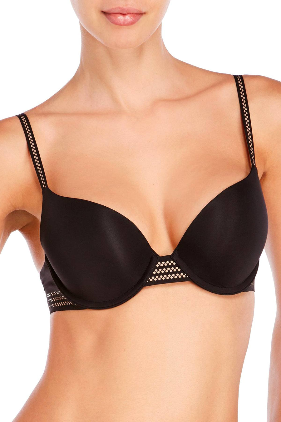 DKNY BlackLight Glow Fusion Skyline Essential Microfiber Custom-Lift Bra