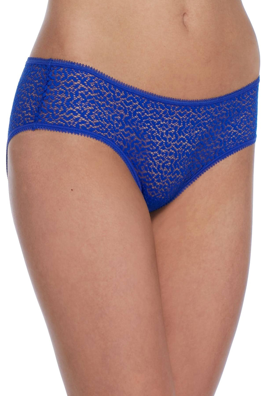 DKNY Blue Modern-Lace Sheer Hipster