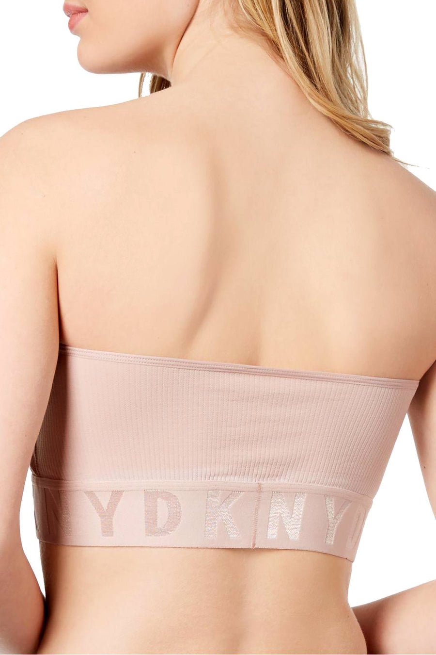 DKNY Blush Ribbed Litewear Bandeau Bralette