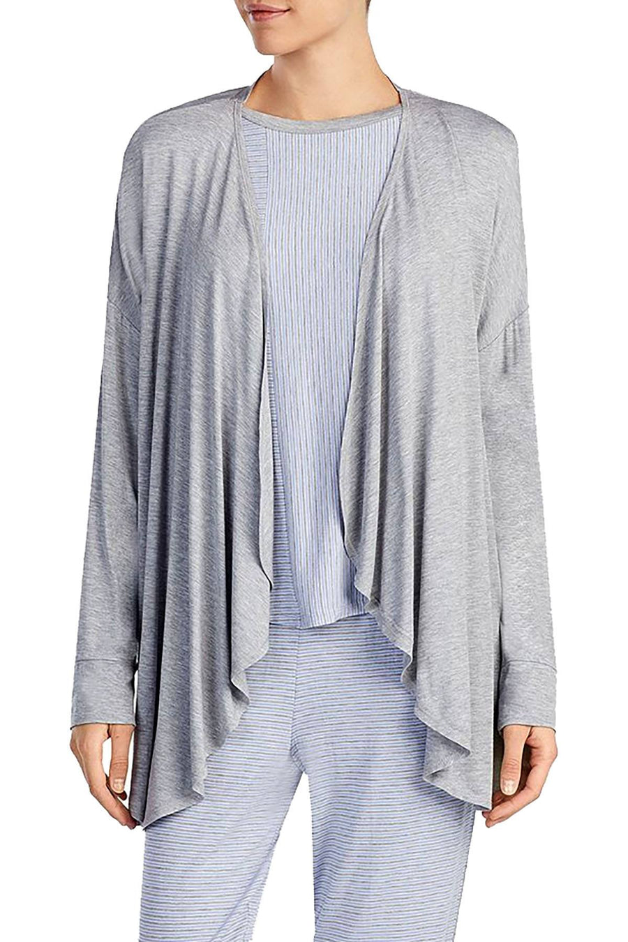 DKNY Cozy Wrap Bed Jacket in Medium Gray
