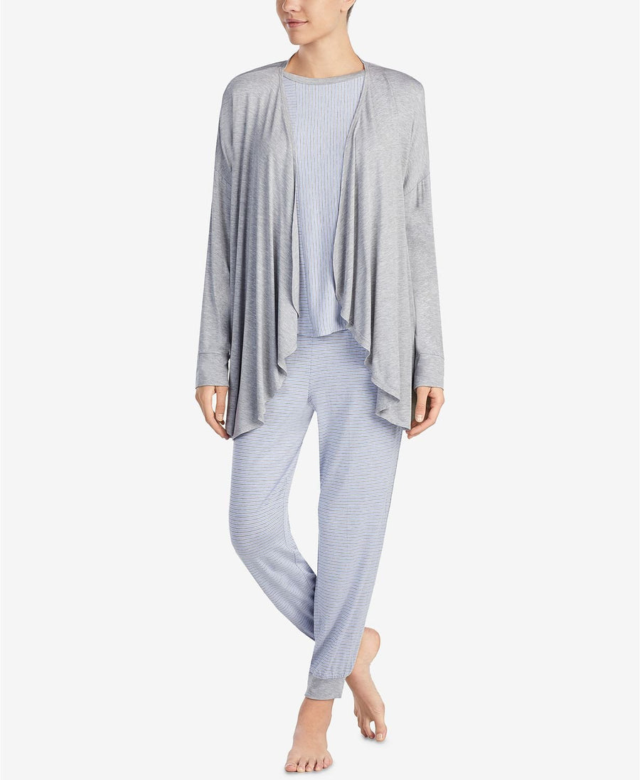 DKNY Cozy Wrap Bed Jacket in Medium Gray