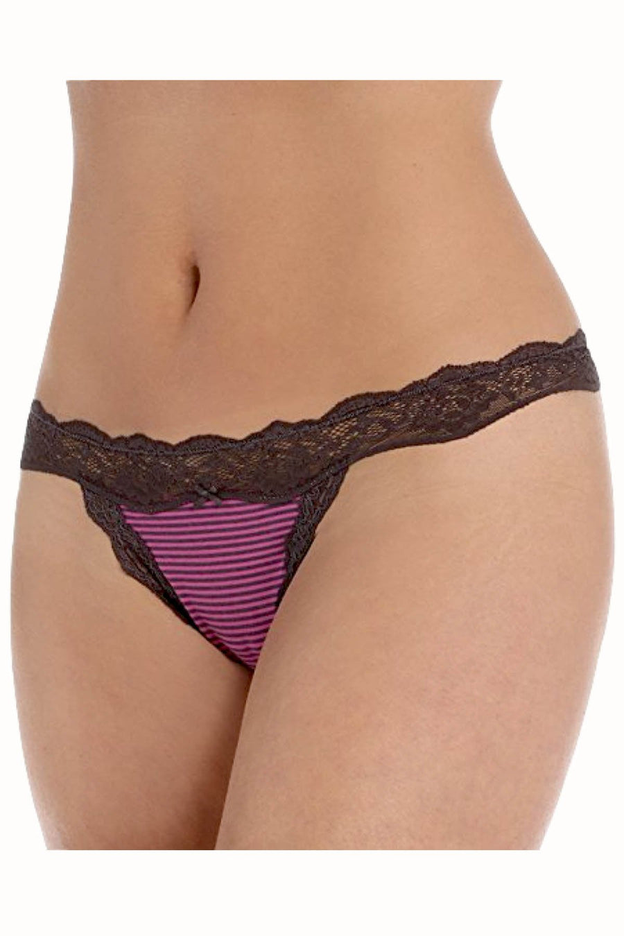 DKNY Disco-Stripe Downtown Cotton G-String
