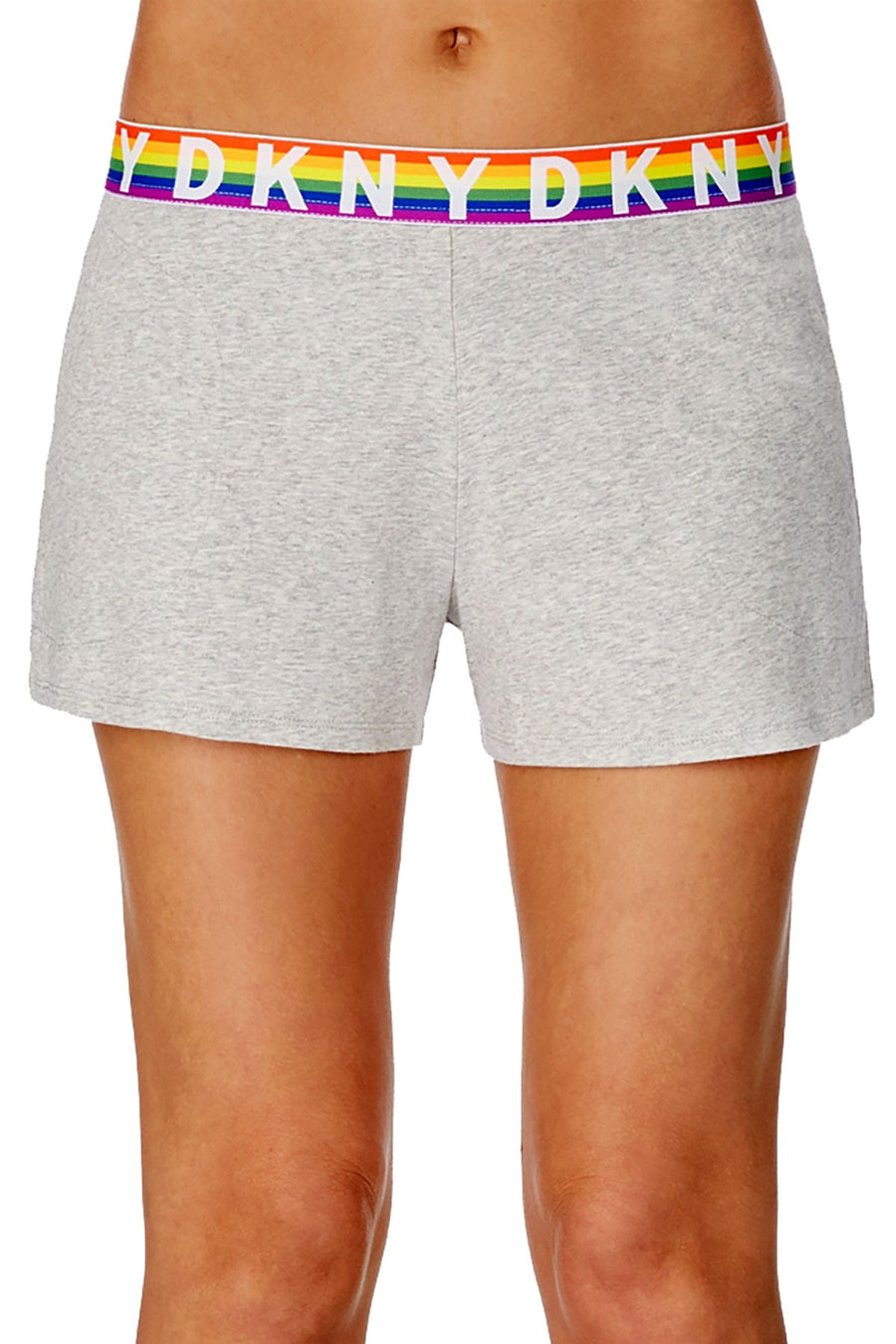 DKNY Light Grey Pride Rainbow Logo Boxer Lounge Short