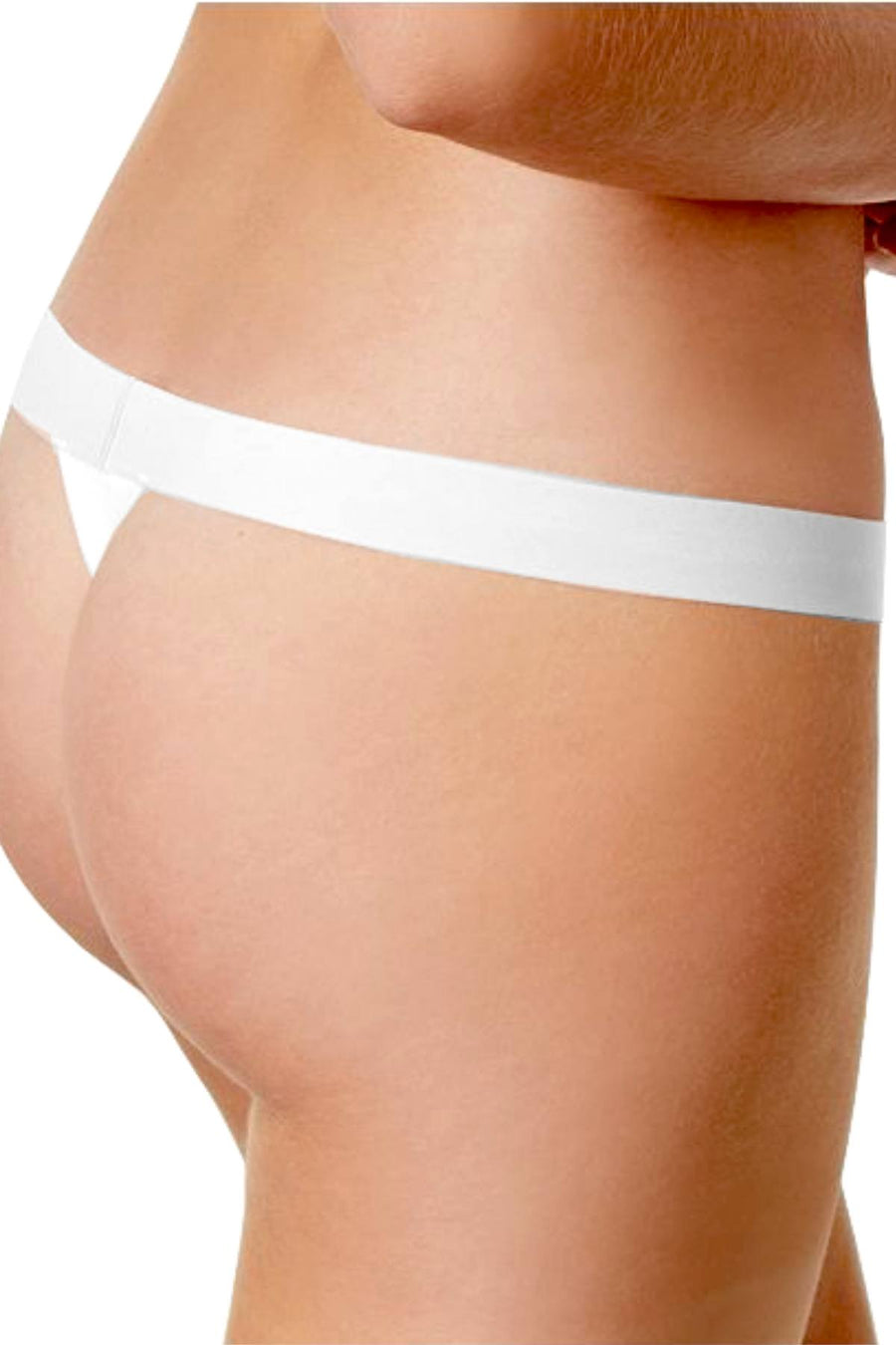 DKNY Logo Thong in White