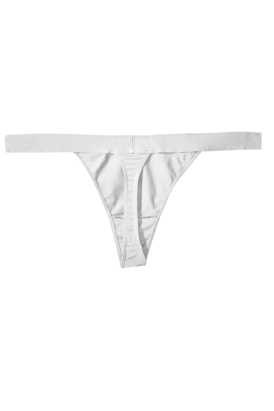 DKNY Logo Thong in White