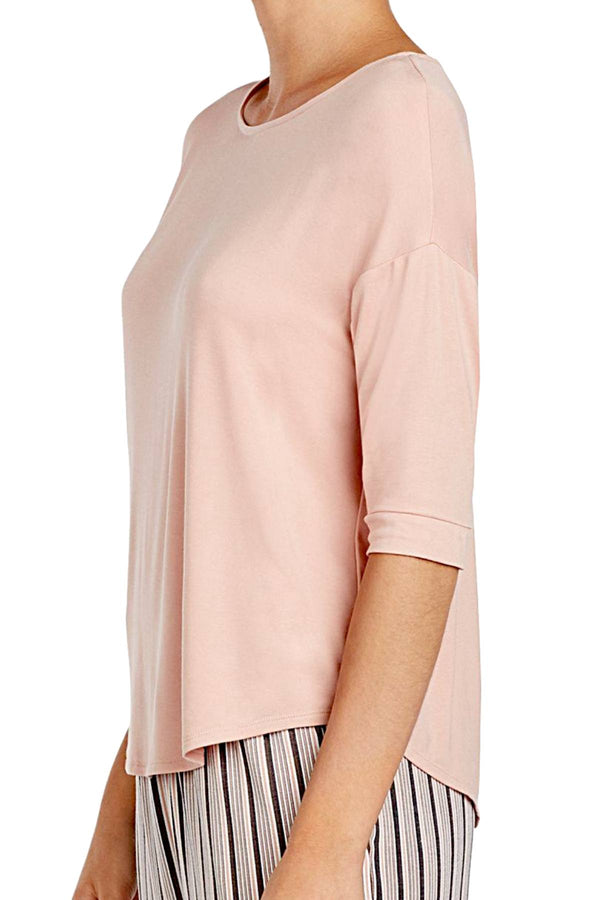 DKNY Pink Open-Back Modal/Jersey Lounge Top