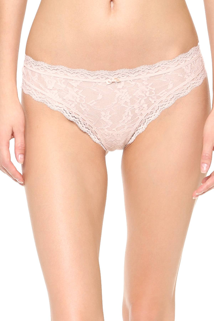 DKNY Pretty-Nude Signature Lace Thong