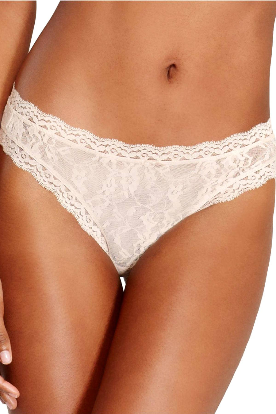 DKNY Pretty-Nude Signature Lace Thong