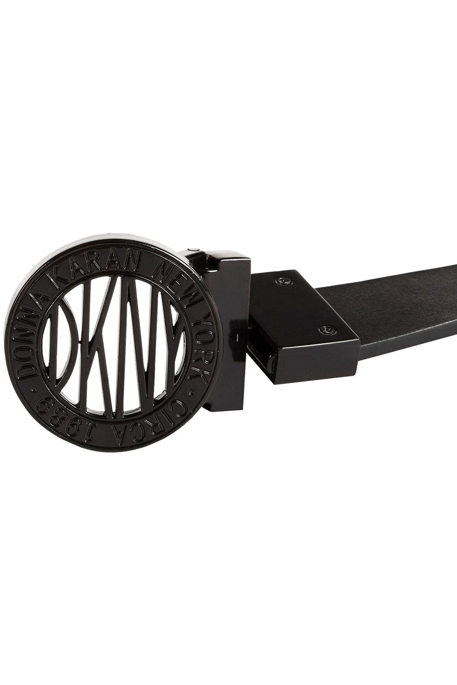 DKNY Red/Black Plaque Reversible Belt