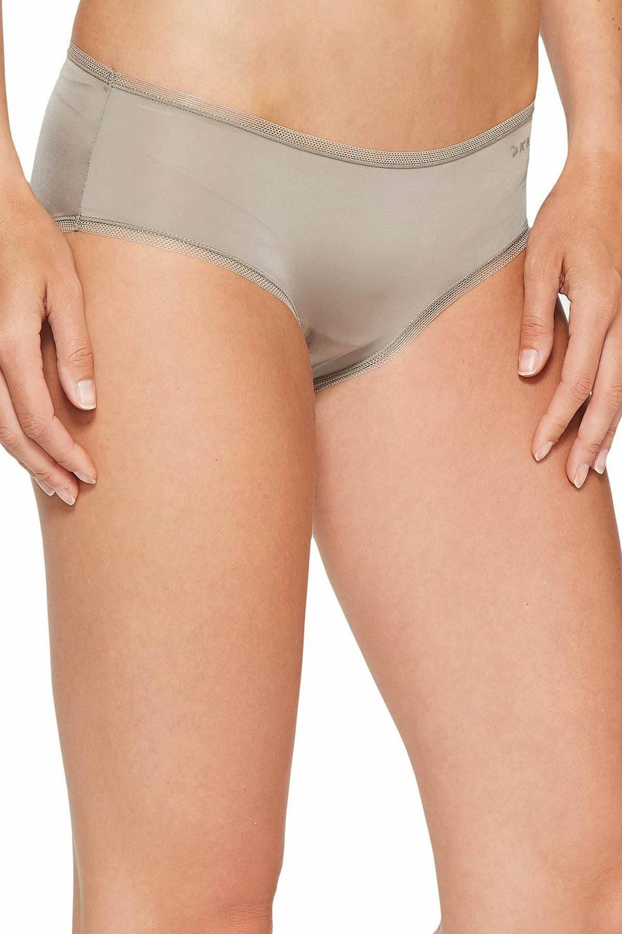 DKNY Sandlewood Litewear Low-Rise Mesh-Trim Hipster