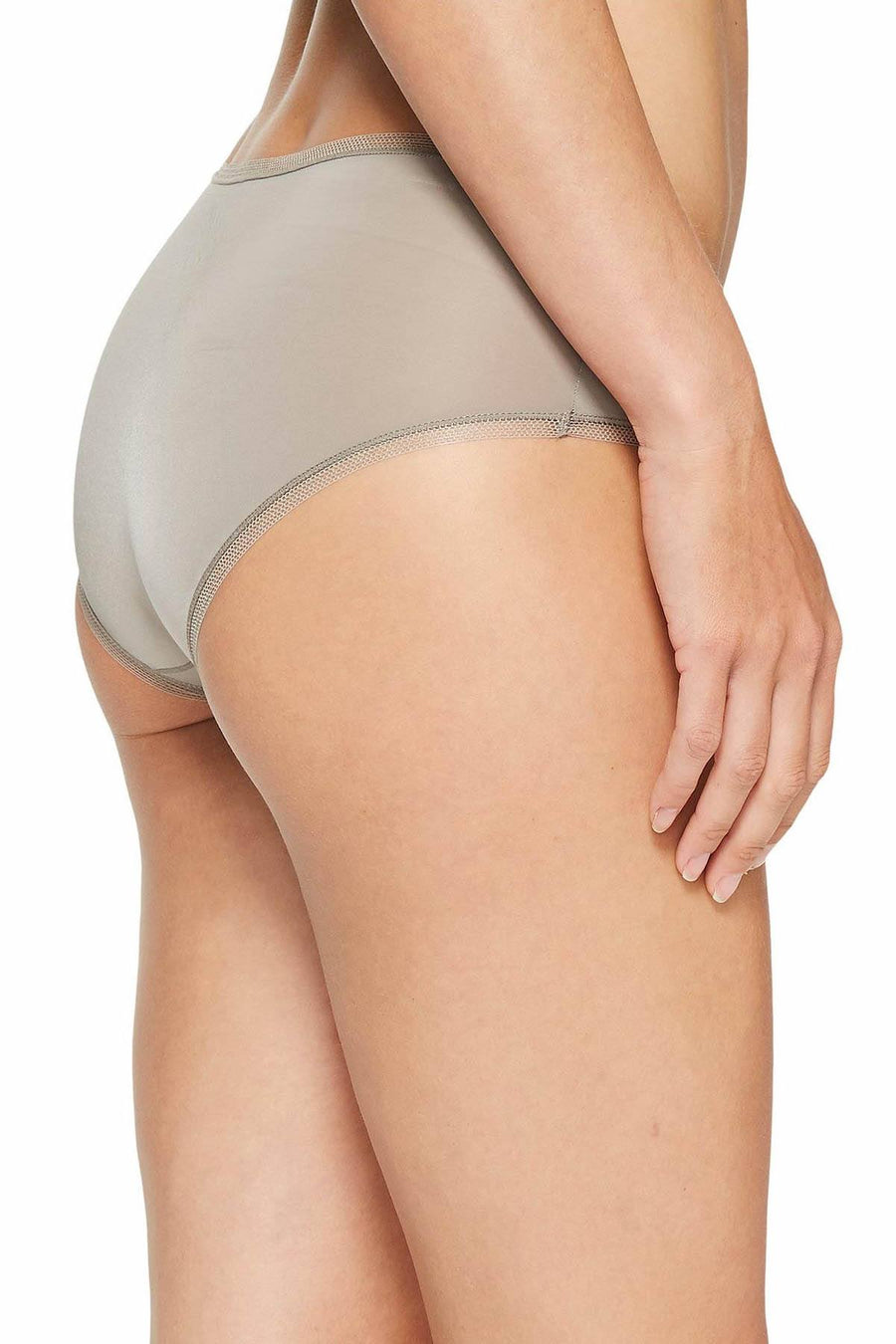 DKNY Sandlewood Litewear Low-Rise Mesh-Trim Hipster