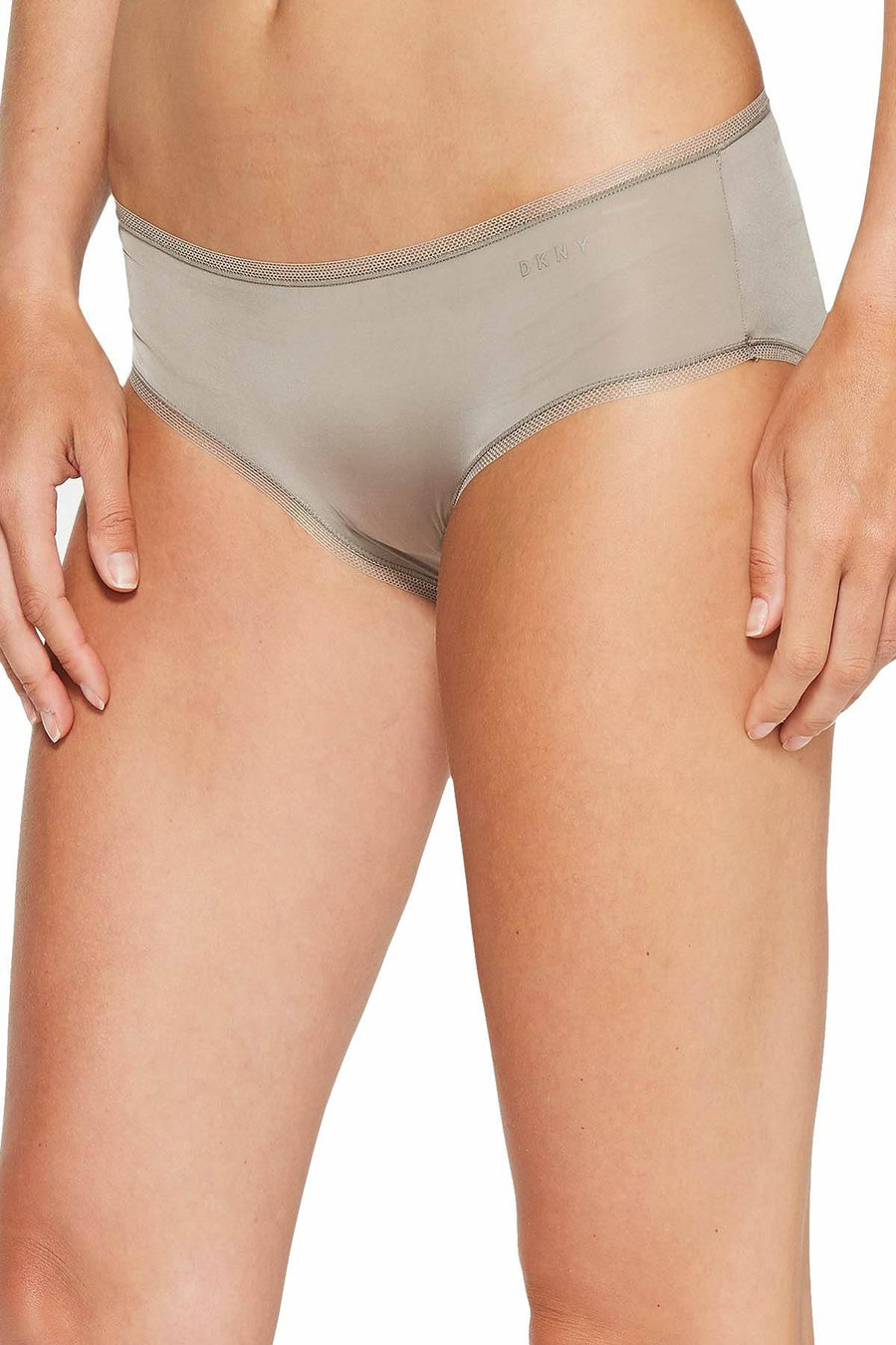 DKNY Sandlewood Litewear Low-Rise Mesh-Trim Hipster