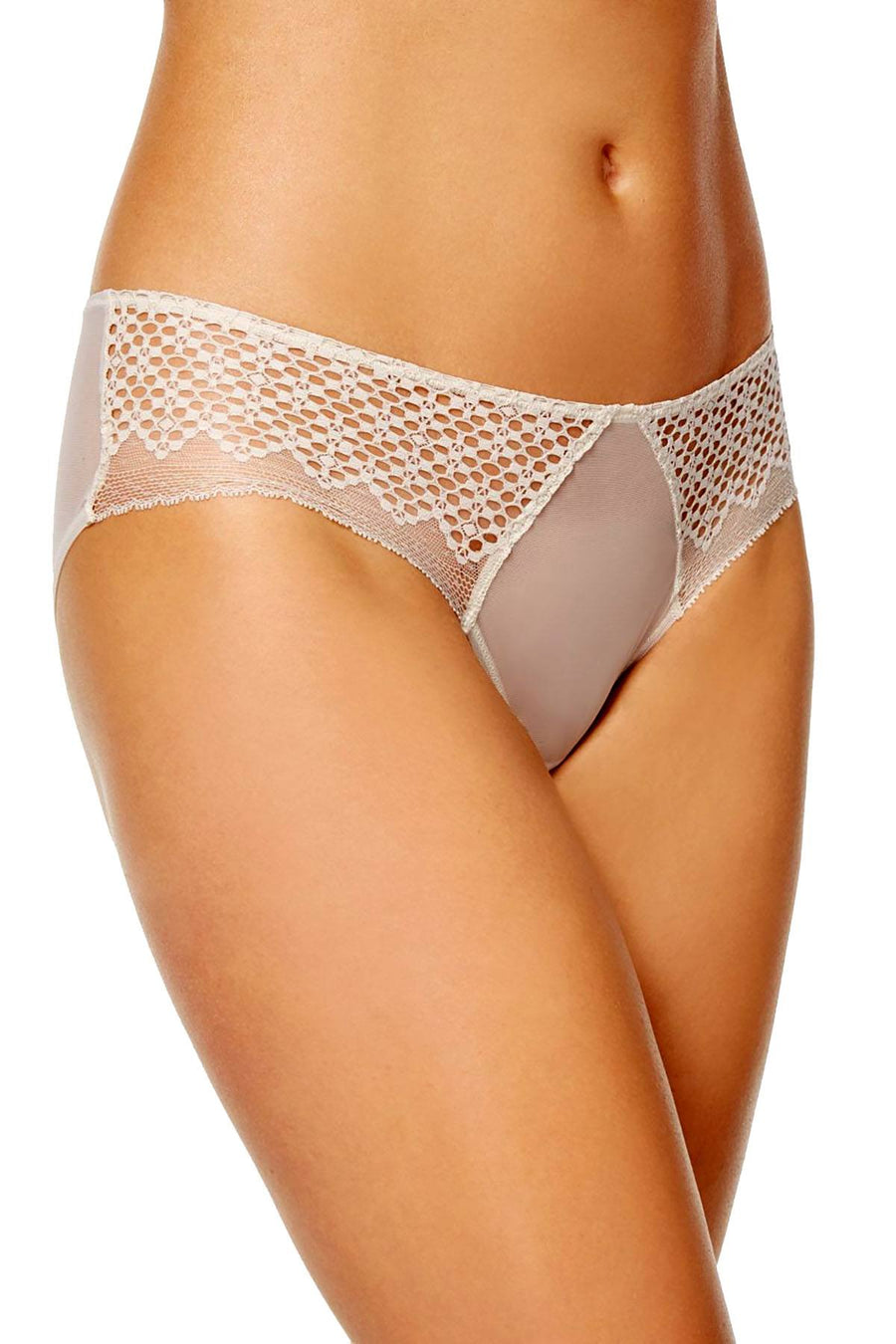 DKNY Sheer Lace Hipster in Vanity Nude