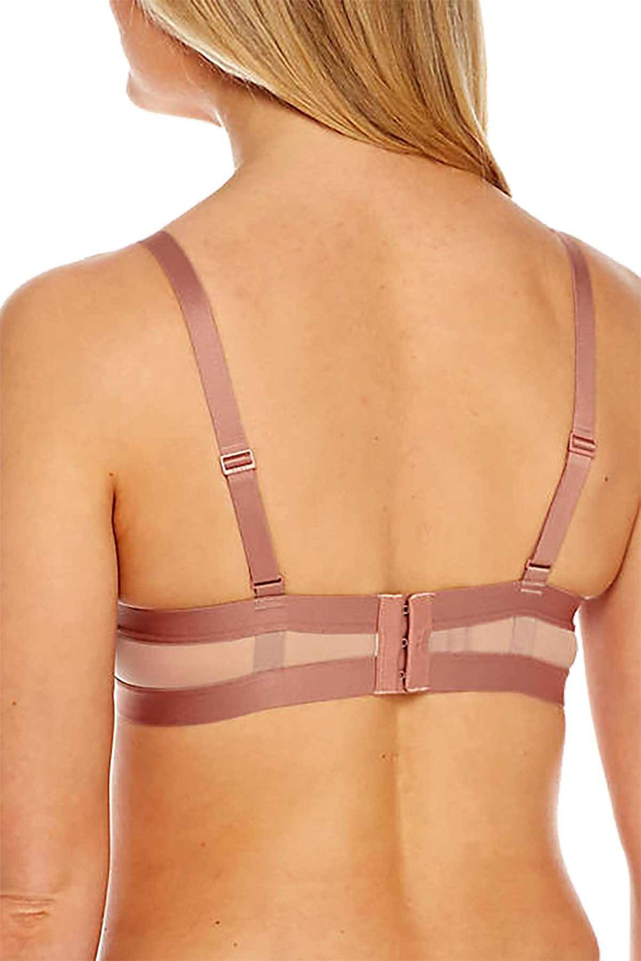 DKNY Shell Mauve Mesh Panel Cutout Bra