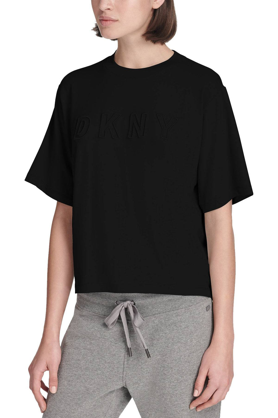 DKNY Sport Black Modal Logo Tee