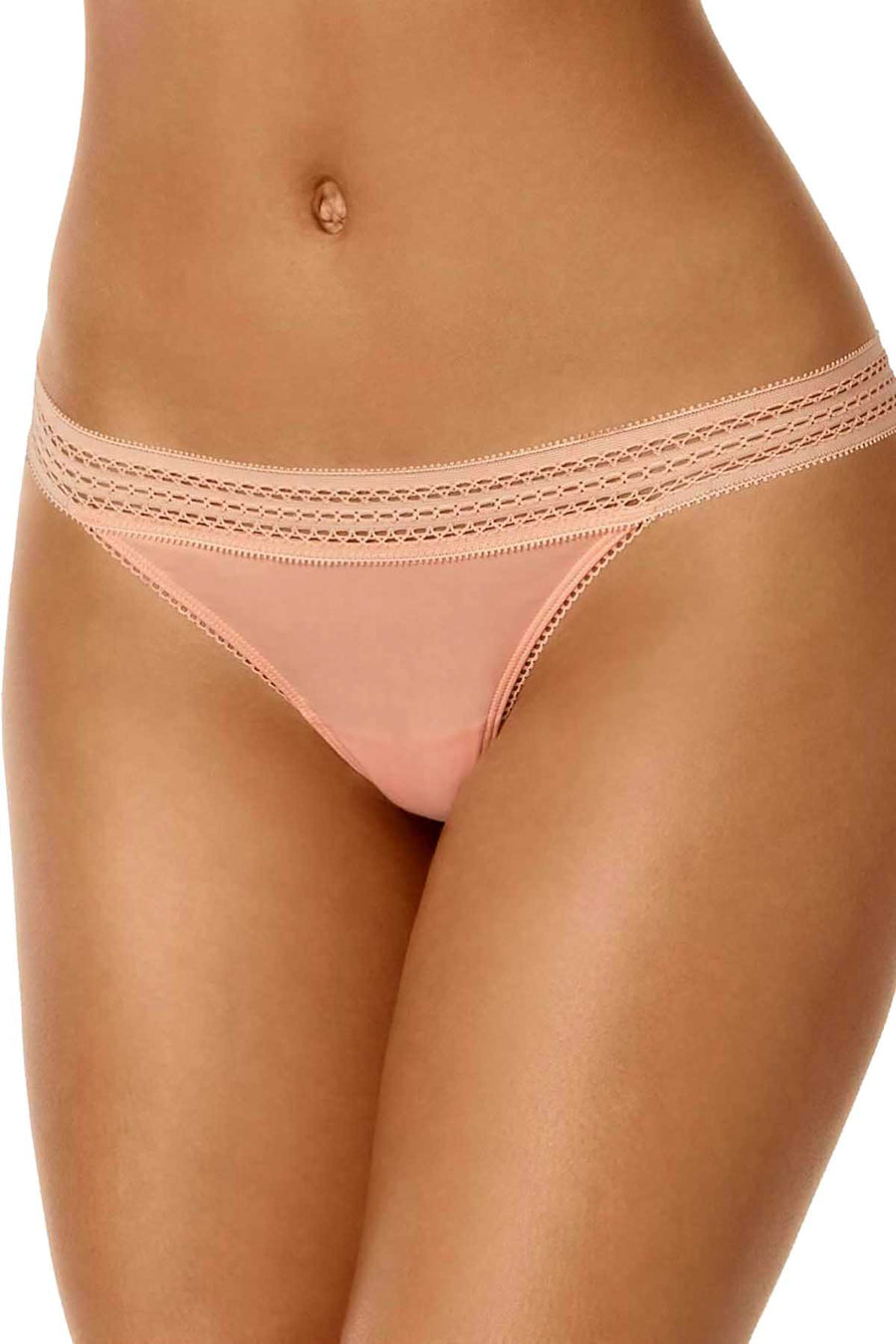DKNY Tea Rose Classic Lace Trim Bikini Brief